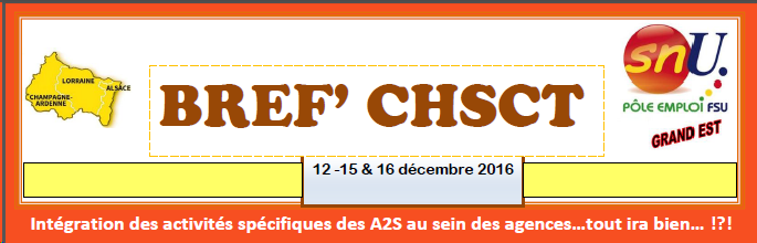 BREF’CHSCT du 16 décembre 2016