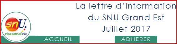 La lettre d’info du SNU Grand Est de juillet 2017