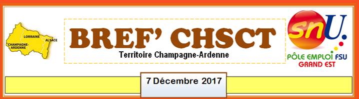 BREF’CHSCT territoire Champardennais 7 décembre 2017