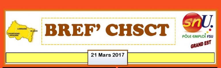 BREF’CHSCT du 21 mars 2017